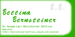 bettina bernsteiner business card